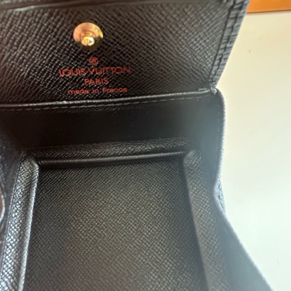 LOUIS VUITTON Vintage 2001 Compact Wallet black epi - Picture 7 of 8